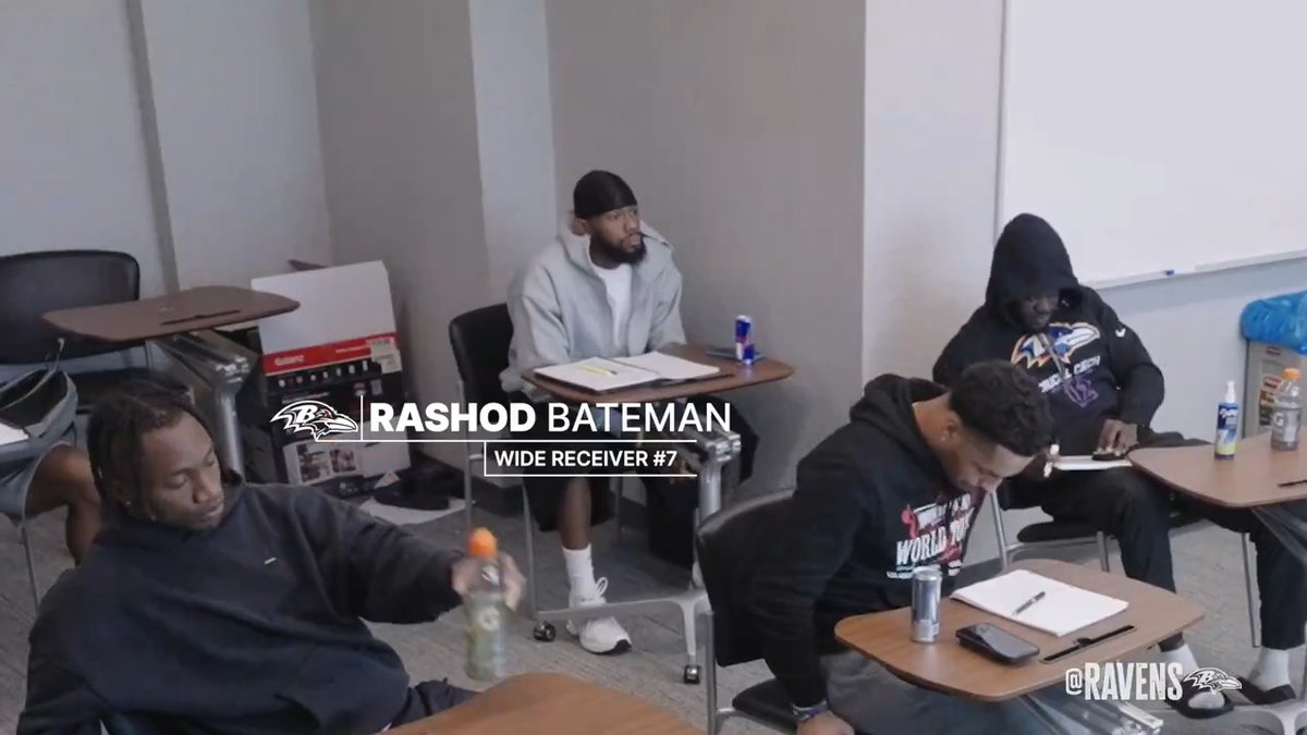 From the meeting room ➡️ the end zone Rashod Bateman | Wired tonight at 8 p.m.