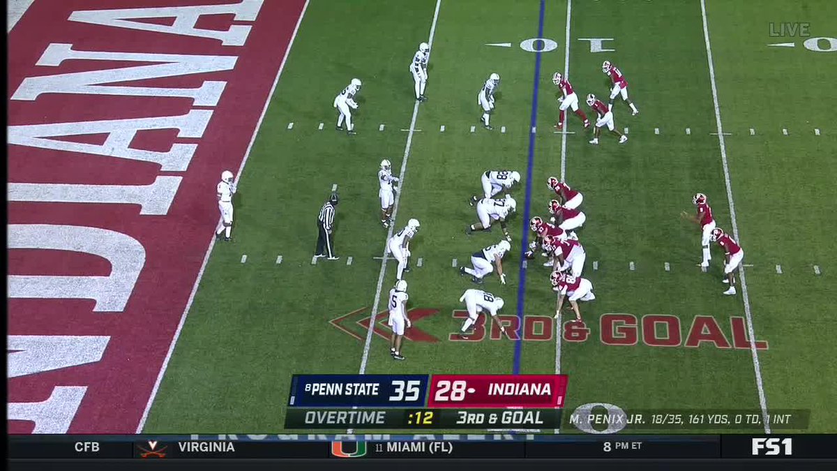 Michael Penix stuns No. 8 Penn State in OT ๐ฅ #OTD in 2020, Indiana Football took down the Nittany Lions off this diving 2-point conversion ๐ฑ #TBT x #B1GFootball