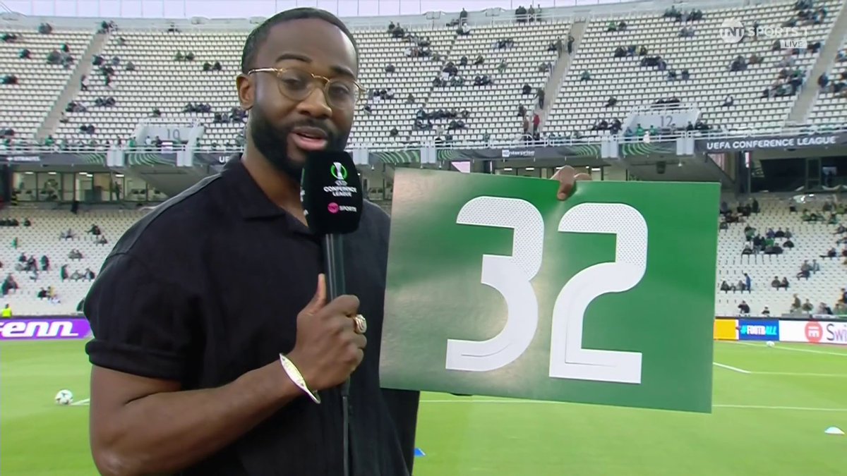 "There's a star man waiting in the sky" JayDee Dyer offers a tribute to the passing of George Baldock ahead of his former club Panathinaikos' game against Chelsea ❤️ 📺 TNT Sports & discovery+ UK