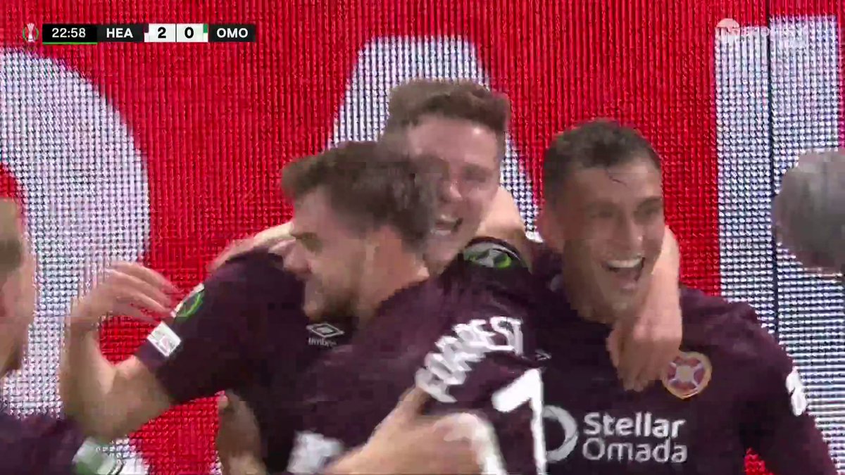 It's another beautiful finish for Hearts! This time Blair Spittal got the goal to put his team 2-0 up 🔥 📺 TNT Sports &amp; discovery+ UK