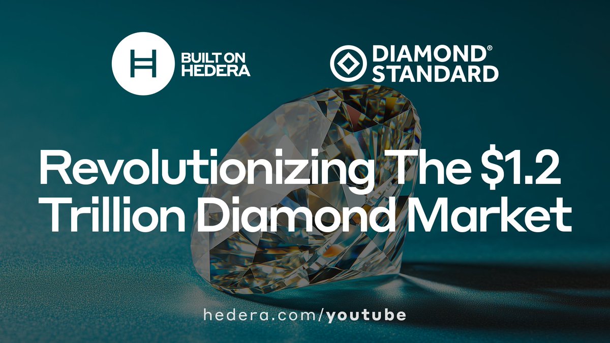 💎 Diamond Standard Co. is revolutionizing the $1.2 trillion diamond market by democratizing access to diamond investment using the #Hedera network—enabling anyone to easily buy, sell, and trade authenticated diamonds through a transparent, secure digital marketplace. #RWA