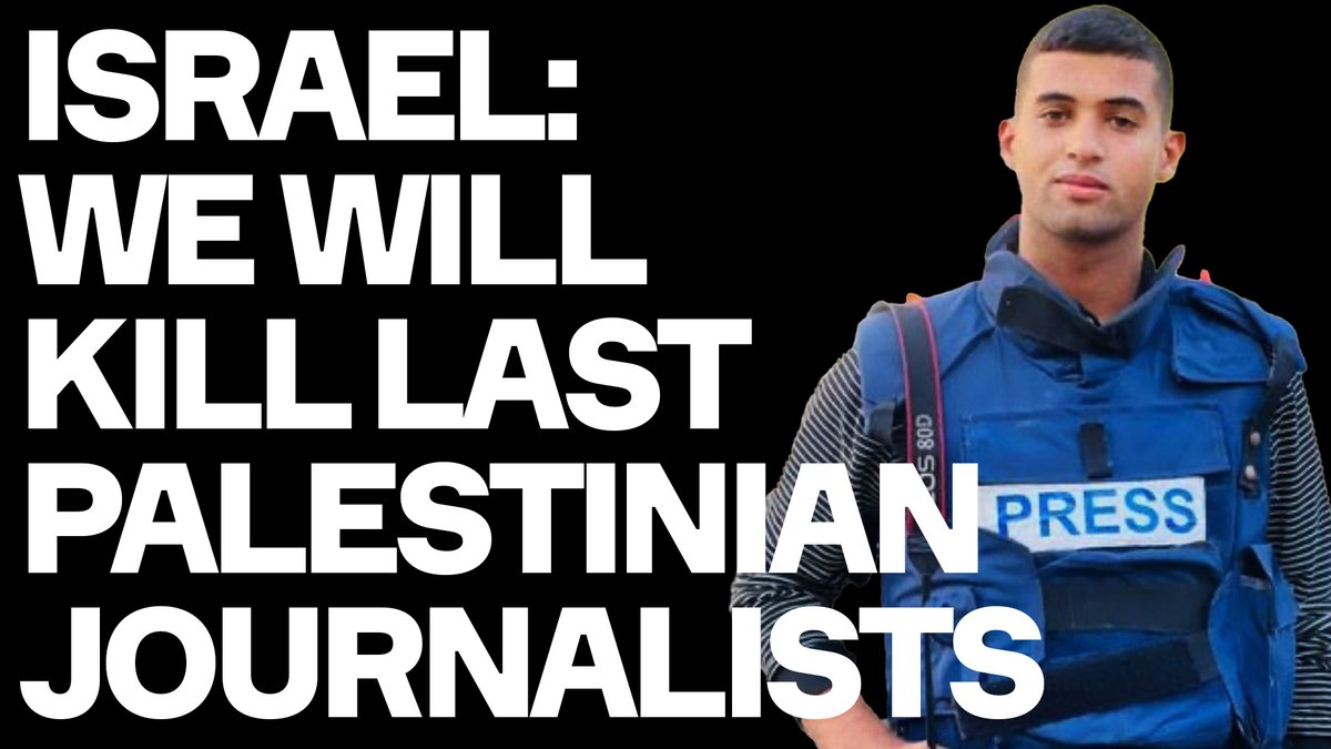 The Israeli state has put the last 6 surviving Palestinian journalists in Northern Gaza on a kill list. They want to murder the last witnesses to their genocidal mayhem. Where is the solidarity from Western journalists? What does it take to end their depraved silence?