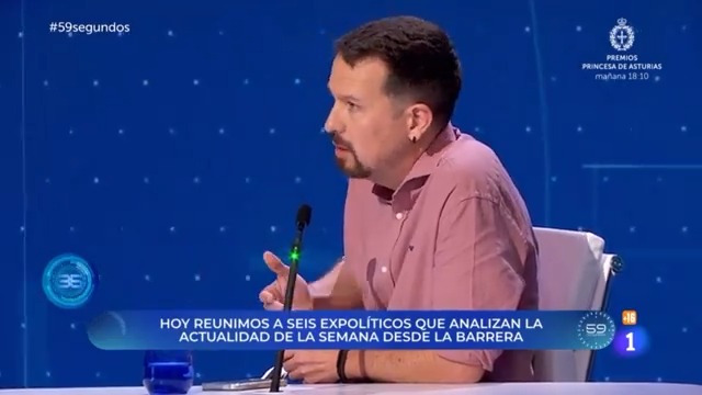 Nunca se debe normalizar a lo fascistas. Y menos en la televisión 👇🏻 #59Segundos