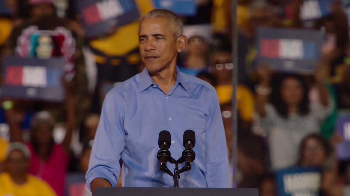 President Obama: I hear some folks say, ‘Well Donald Trump sent me a check during the pandemic.’ Joe Biden sent you a check during the pandemic just like I gave people relief during the Great Recession. The thing is we didn't put our name on it because it wasn't about feeding our egos. It was about helping people