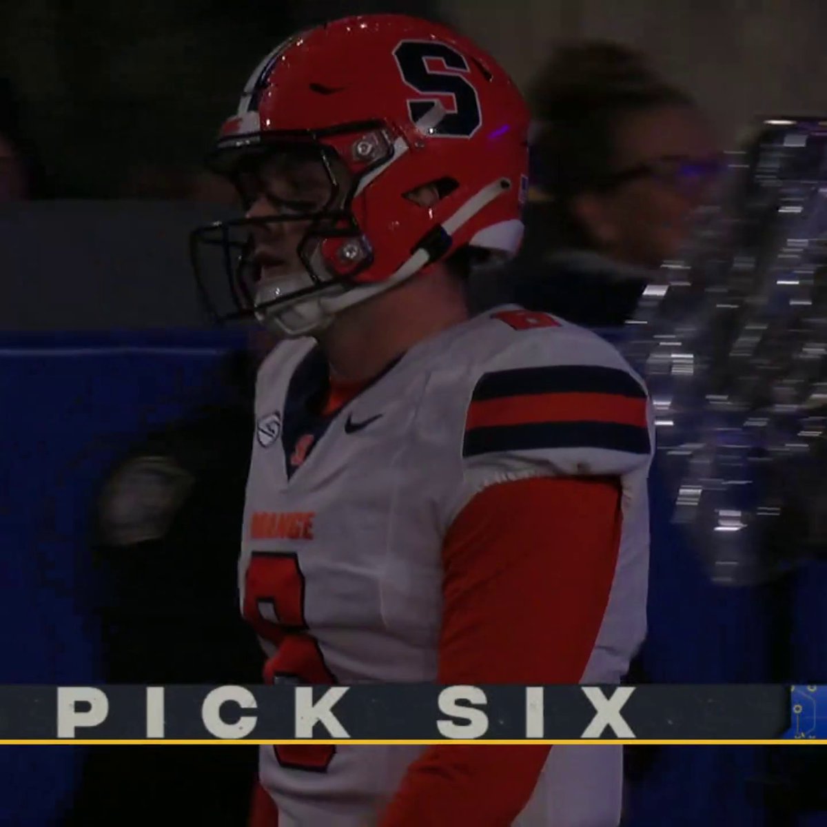 KYLE MCCORD THREW ANOTHER PICK-SIX 😱 He has three INTs in the first quarter.