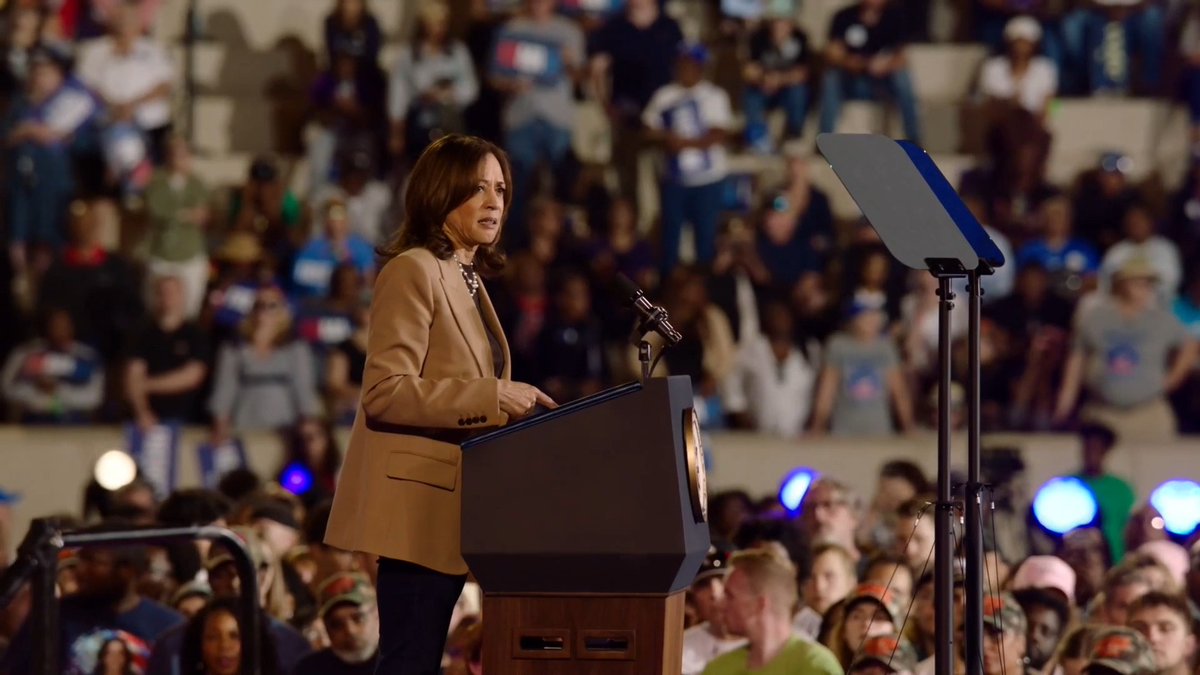 Vice President Harris: Women have died because of these Trump Abortion Bans, including a young mother of a six-year-old son right here in Georgia. Her family is here with us tonight and we speak her name. Amber Nicole Thurman
