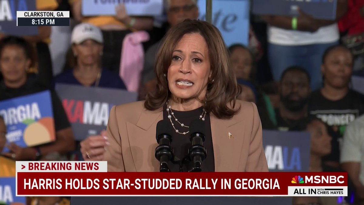 Harris denounces Trump after John Kelly's public warning about the former president. "Let us be very clear, someone who suggests we should terminate the Constitution ... should never again stand behind the seal of the president," she said