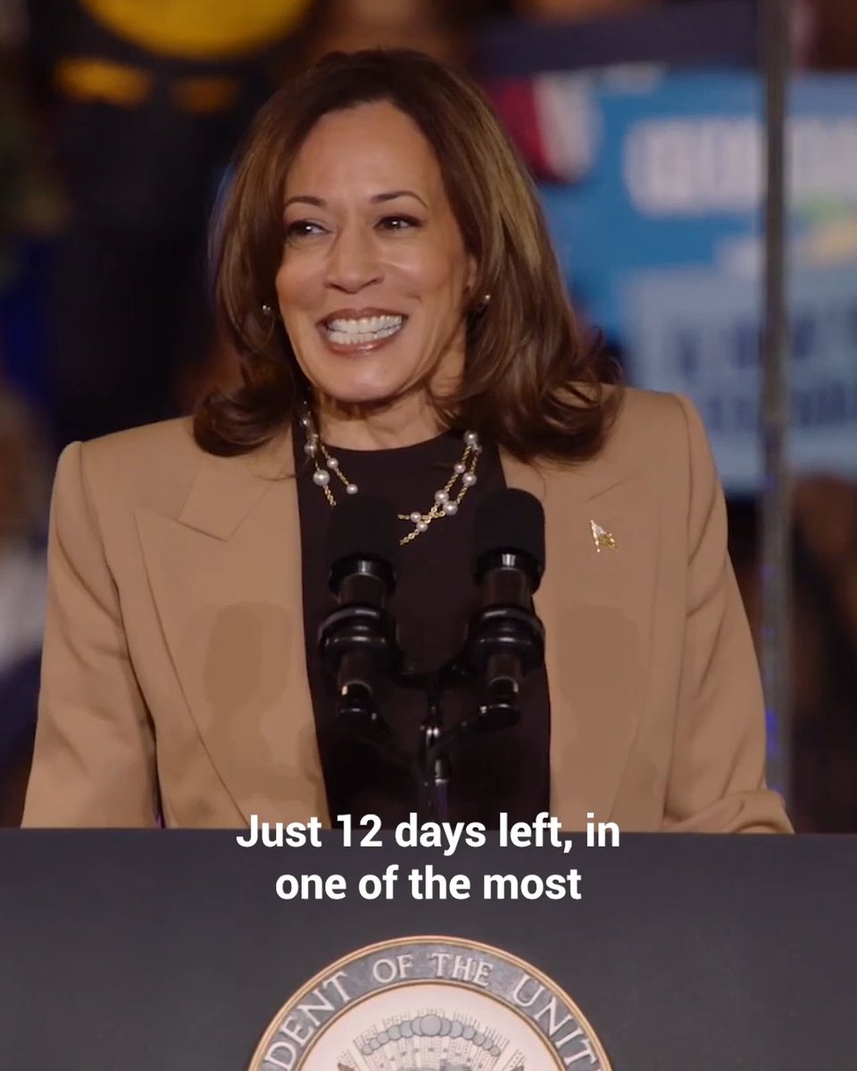 12 days left to vote. We have the opportunity to turn the page and chart a new, joyful way forward. Join us: