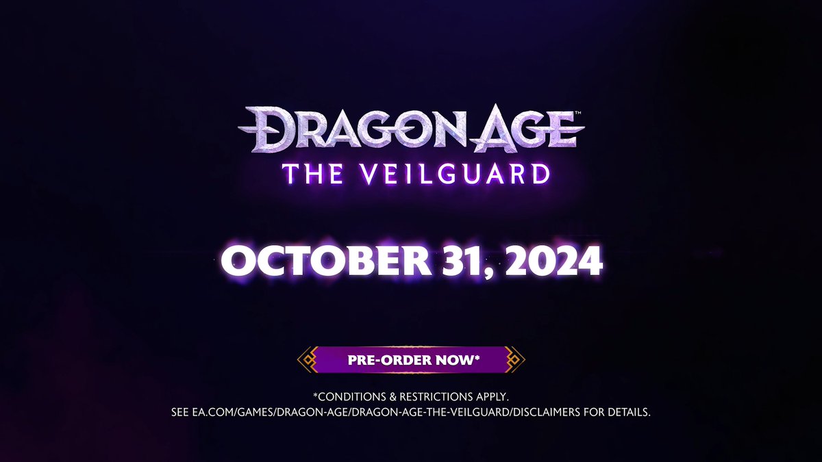 Tonight's legend of Exandria is brought to you by Dragon Age! 🐉 ⚔️ Dragon Age: The Veilguard releases on Oct 31st, 2024! Pre-order now! LEARN MORE⬇️