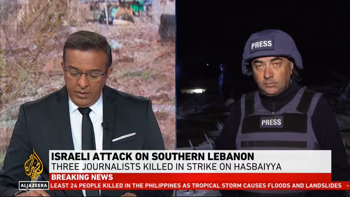 "There was no warning given." Al Jazeera's Imran Khan reports on the Israeli air attack on Hasbaiyya in southern Lebanon that killed three journalists.
