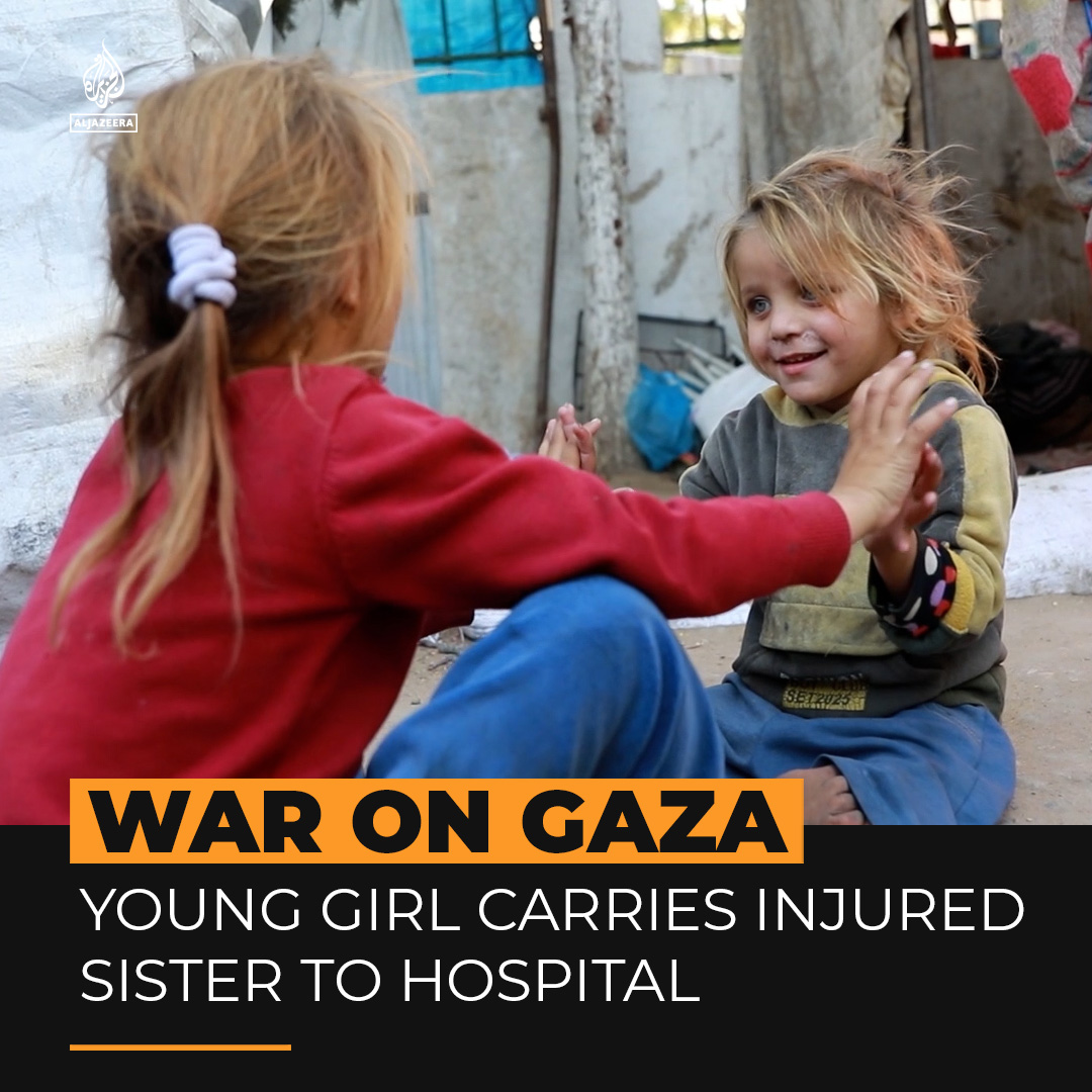 Qamar and Sumaya Subuh were selling biscuits to support their family in Gaza when Sumaya was struck by a car. Images of Qamar carrying her sister slung over her shoulder quickly spread online. Al Jazeera later located the sisters and their family.