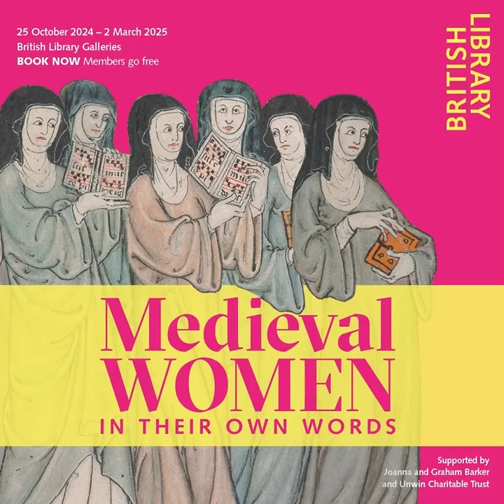 Medieval Women: In Their Own Words opens today. Join us to discover the rich and complex lives of women in the Middle Ages, both famous and forgotten, as you uncover their artistry, resourcefulness, courage and struggles. Meet the women: Members go free