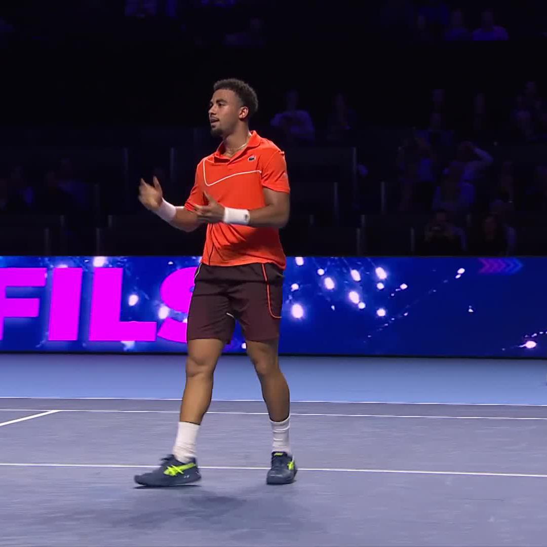Statement Made 😮‍💨 Arthur Fils takes out Tsitsipas 7-6 6-3 to reach the #SwissIndoorsBasel semi-finals