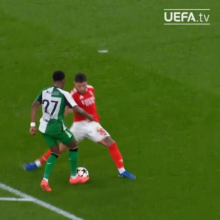 Milambo double nutmeg 😮‍💨 #UCL
