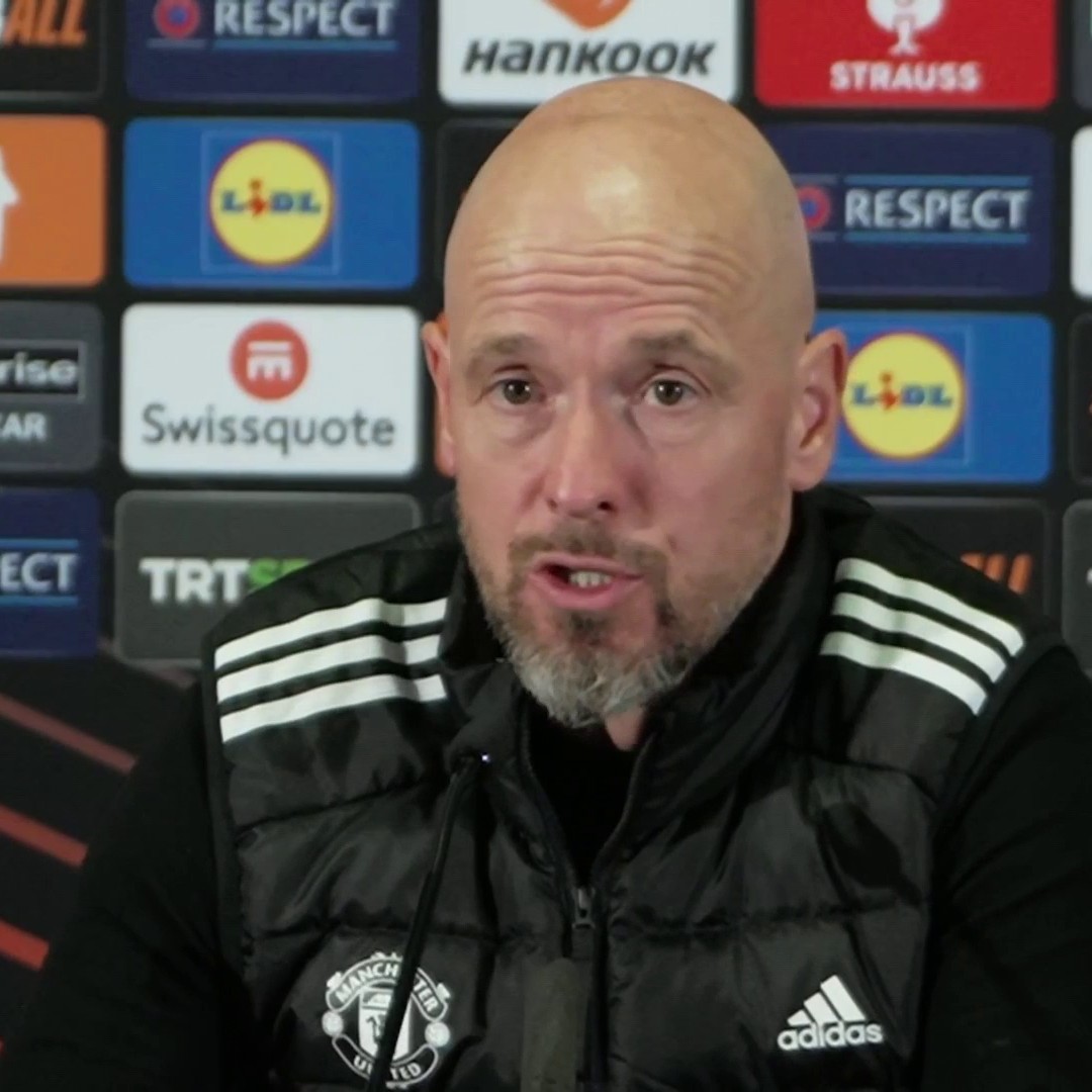 "I deny and ignore that Spurs game because the red card was overturned" 🗣️ Erik ten Hag says he totally ignores the 3-0 defeat to Tottenham because of the Bruno Fernandes red card and fact it was overturned 🔴
