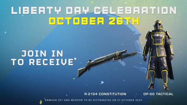 Become the patriot your family needs. Join the celebration on October 26th to claim your Liberty Day rewards!💪