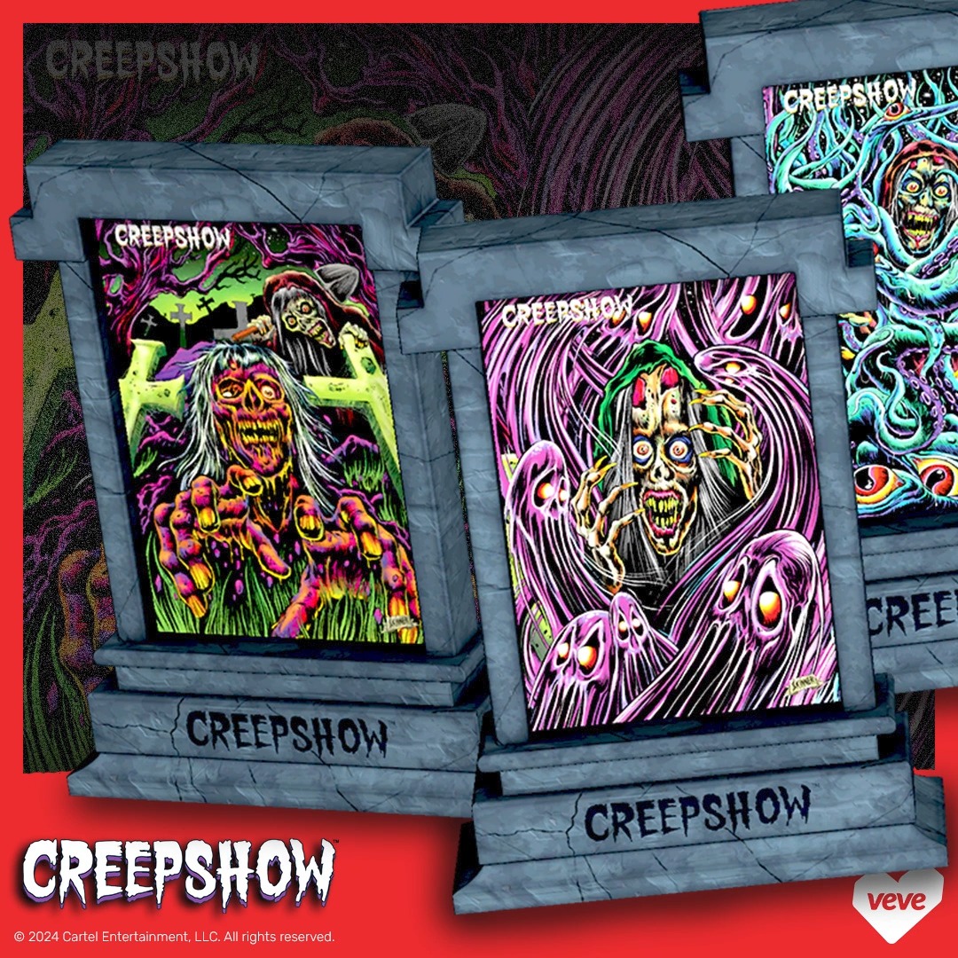 Get ready for a gruesome, spine-chilling Halloween drop 🎃 Featuring terrifying artwork by horror artist the art of Skinner from the Creepshow series, each piece of art has been reimagined as 3D digital collectibles displayed on eerie Creepshow tombstones🪦 Add a macabre touch to your digital collection with Creepshow Tombstones dropping Thur, 31 Oct at 9AM PT.