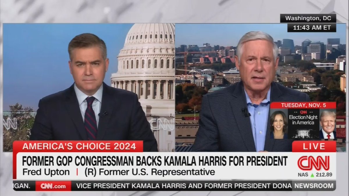 Former Republican Congressman: I am voting for Kamala Harris. Trump is already spreading election lies again. He has not changed his message since January 6