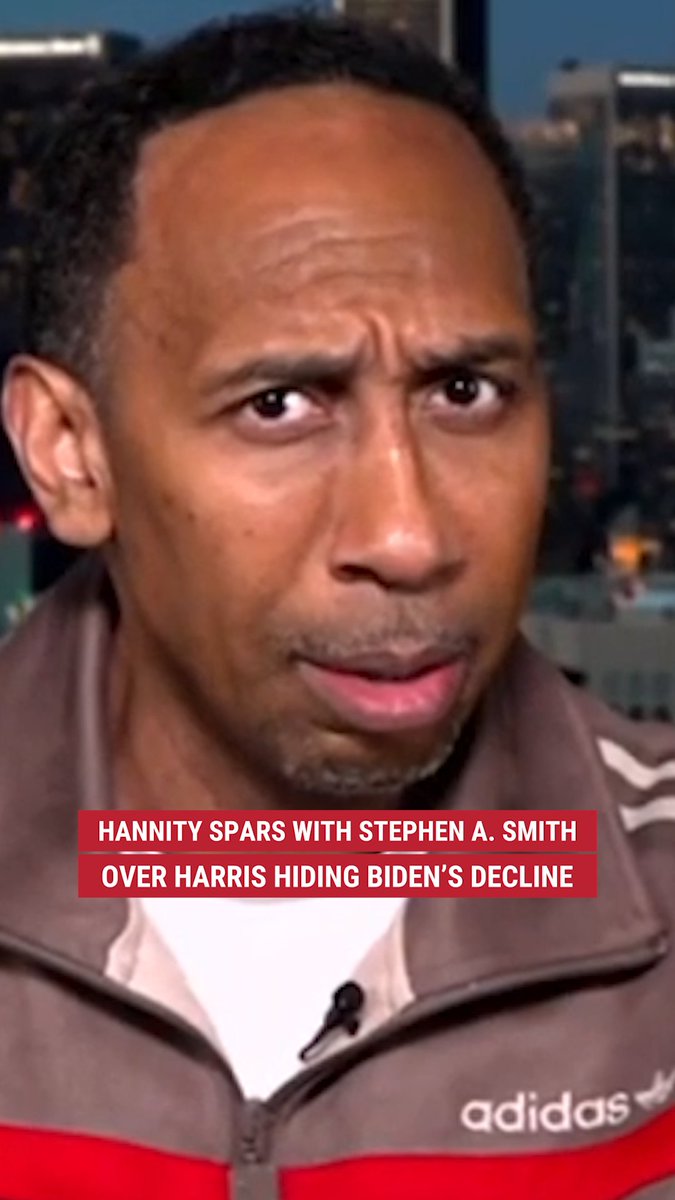 "Your friends in the Democratic Party – they ignored the obvious, significant, deep cognitive decline of the president for over four years." Sean Hannity 🇺🇸 spars with Stephen A. Smith over VP Kamala Harris deceiving the public on President Biden's decline.
