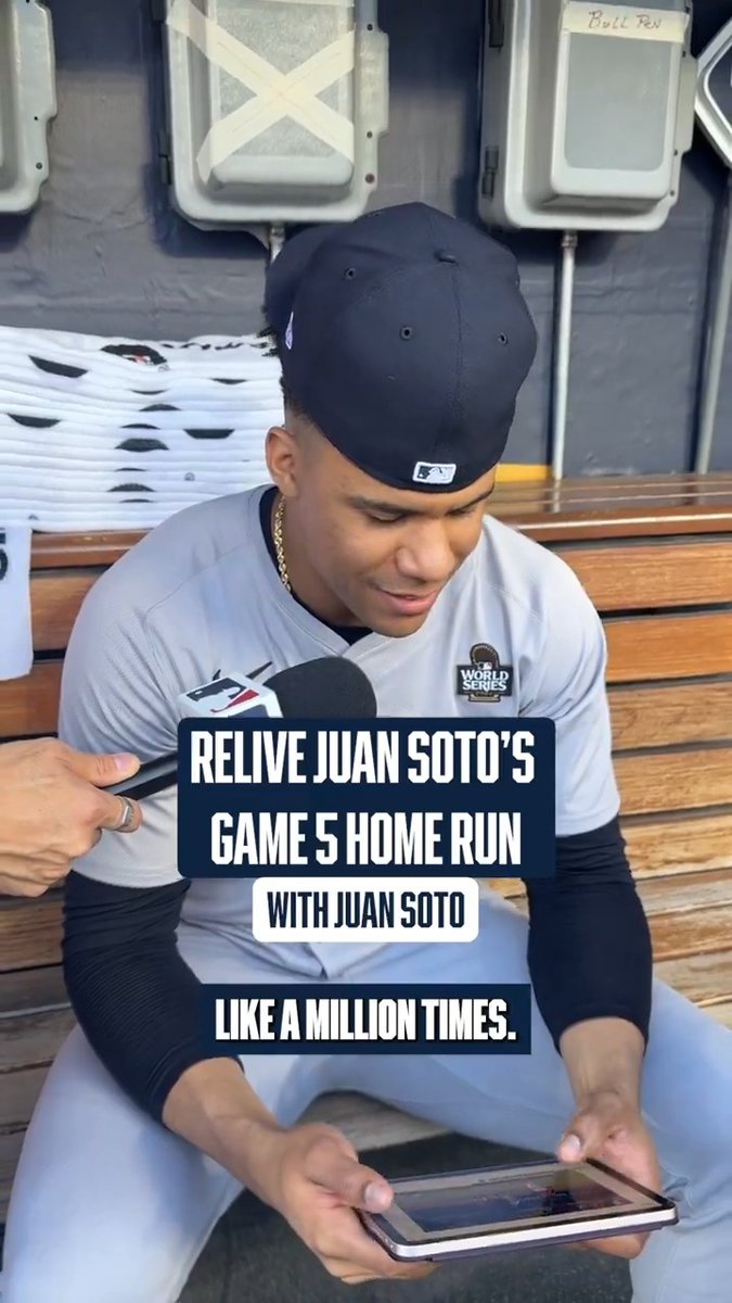 Juan Soto breaks down the AB that sent the New York Yankees to the #WorldSeries 🤩