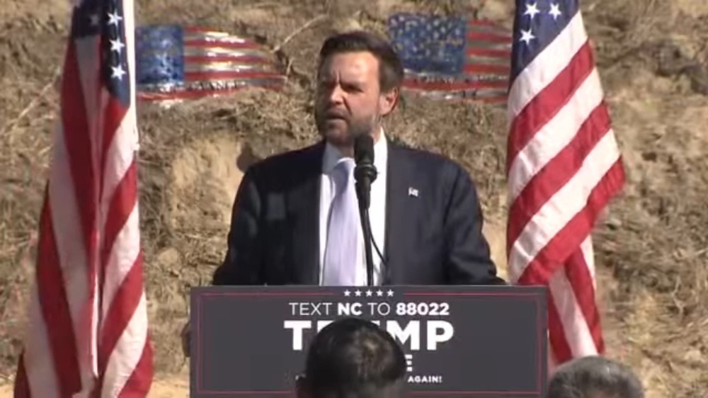 Vance in North Carolina: "I want to give a shout out, you guys have a great Lieutenant Governor... *pause* S-s-sorry. *pause* Sorry, Mark isn't here"
