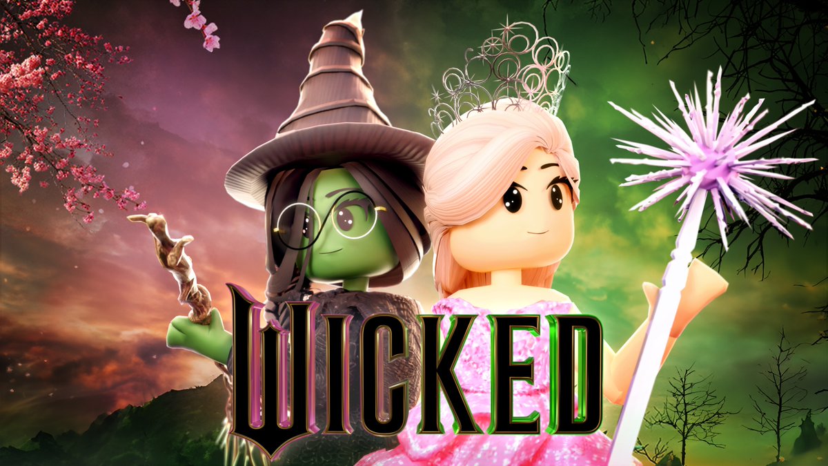 Experience the magical world of #WickedMovie, now available on Roblox. 🧹🫧 Play Now:
