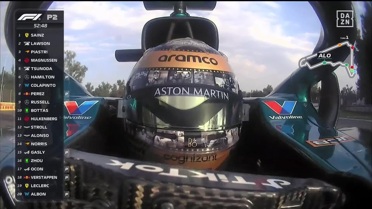 Lo bonito que se ve 😍 El casco de Fernando Alonso por sus 400GP es INSUPERABLE #MexicoDAZNF1 🇲🇽