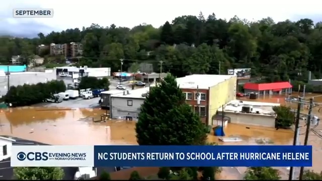 Thousands of students in North Carolina returned to school for the first time since Hurricane Helene tore through the state. Teachers, students and staff are embracing a sense of normalcy, but the emotional toll is heavy.