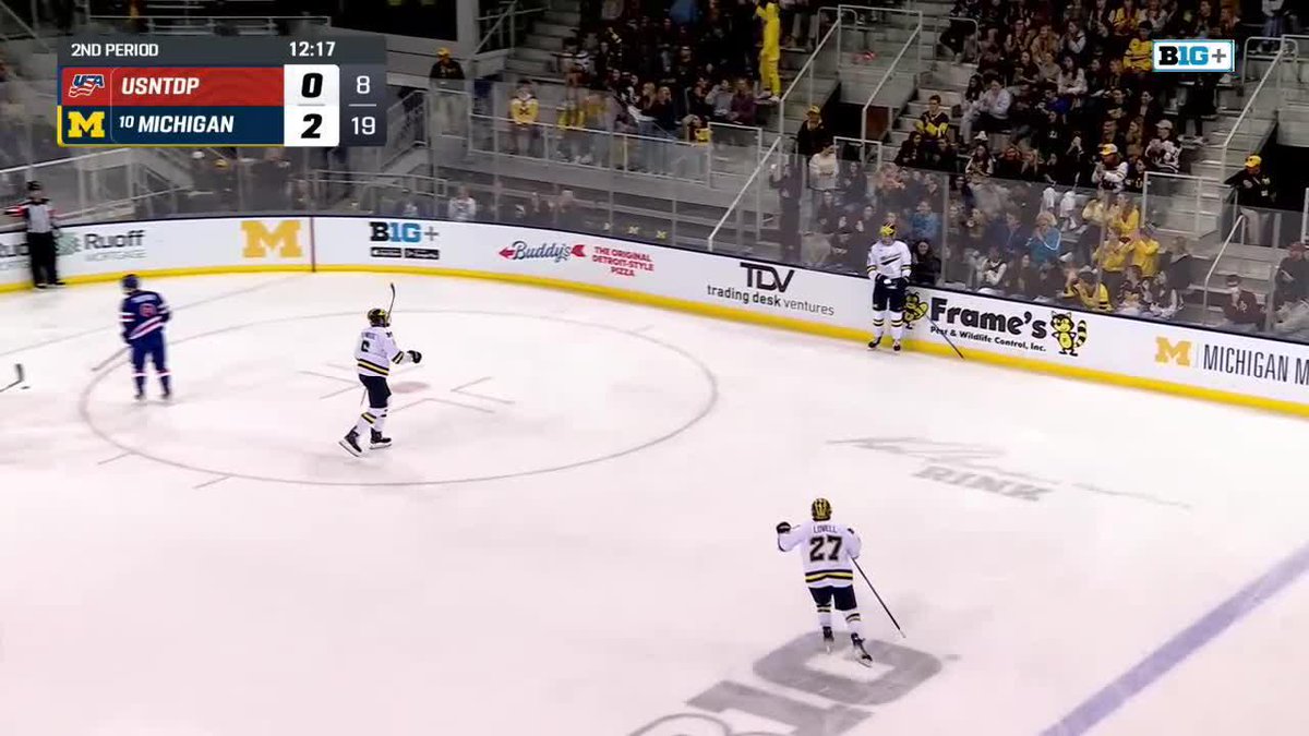 A bomb from Hady and it's 3-0 Michigan