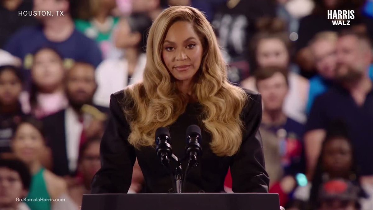 [VIDEO] Beyonce &amp; @KellyRowland attend Kamala Harris Rally in their hometown Houston, TX (10.25.2024)