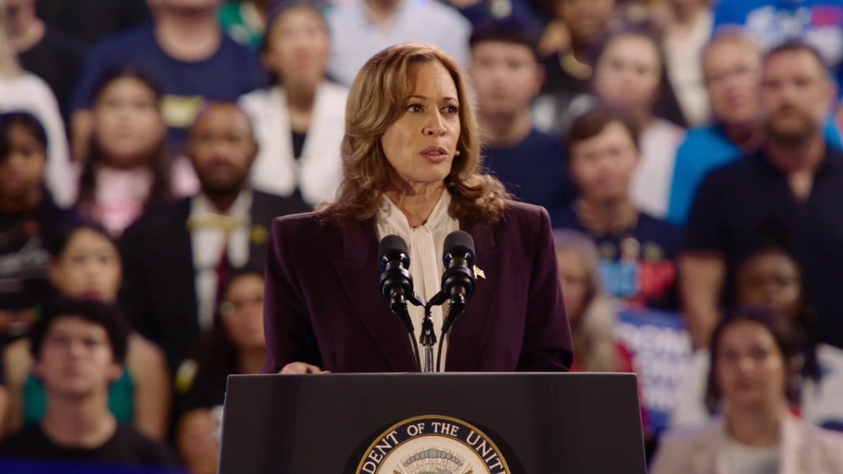 Vice President Harris: Men across America do not want to see their daughters, wives, sisters, and mothers put at risk because their rights have been taken. I see the men here. The men of America do not want this