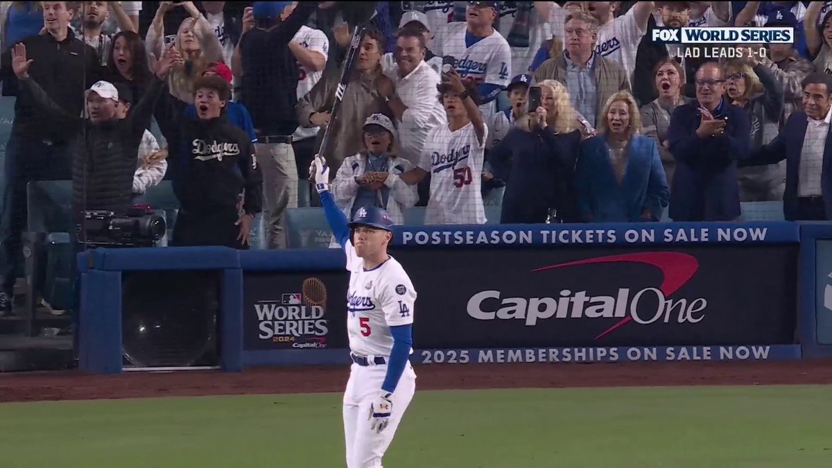 鉄人フリーマン、カッコ良すぎます... 🎥FOX Sports: MLB #ワールドシリーズ #ドジャース