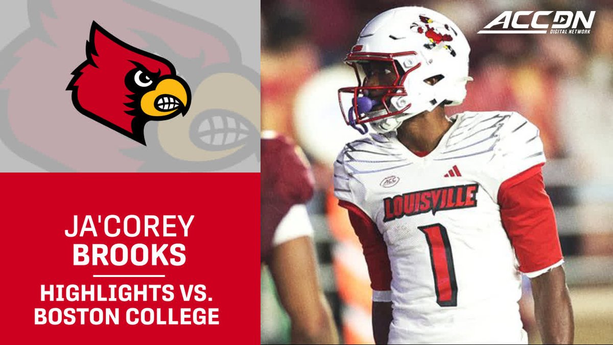 Have a night, Ja'Corey Brooks 🔥 Louisville Football | Louisville Athletics | #GoCards