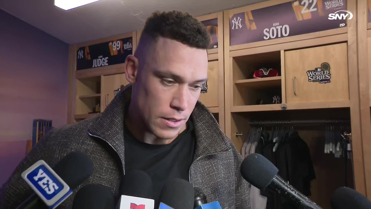 "A loss is a loss. I think you guys watched our last series vs. Cleveland. Some good back-and-forth games. Gotta learn from it, move on and get ready for the next game tomorrow" - Aaron Judge on losing in extra innings in Game 1