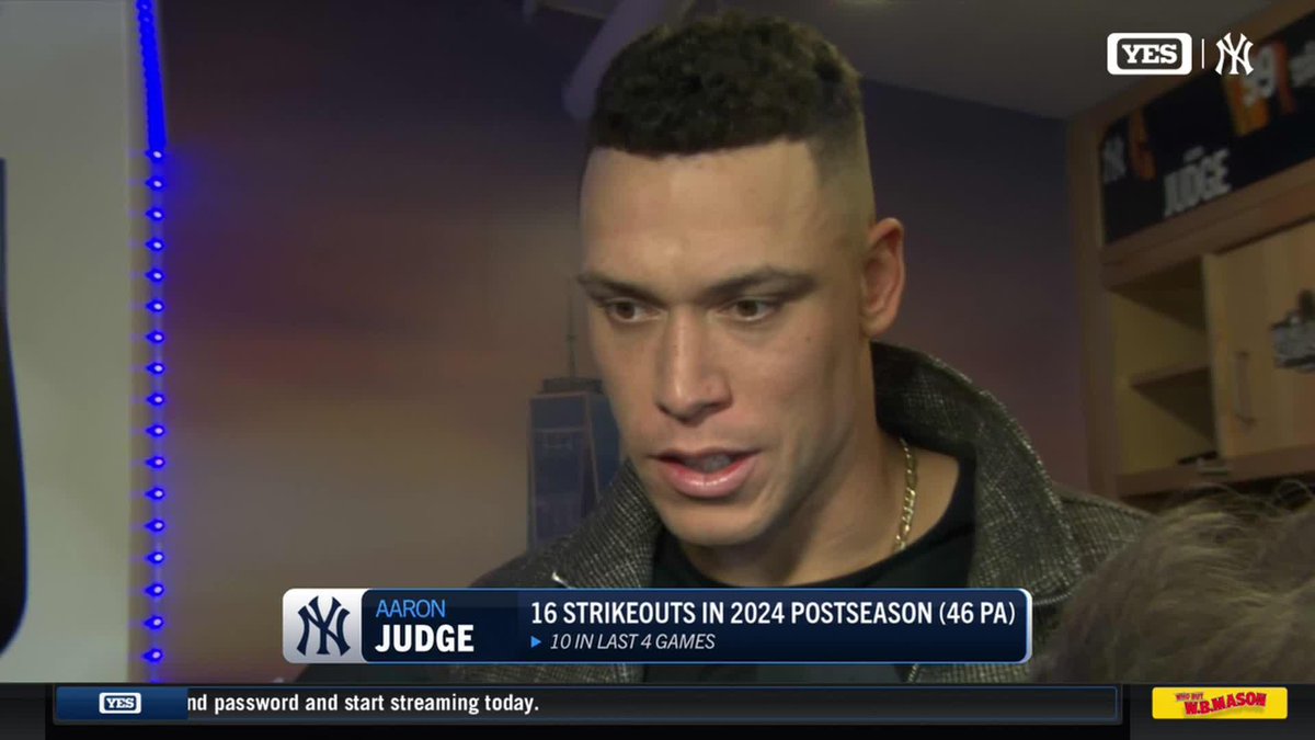 Gotta learn from it, move on, and get ready for the next game tomorrow. - Aaron Judge on the loss