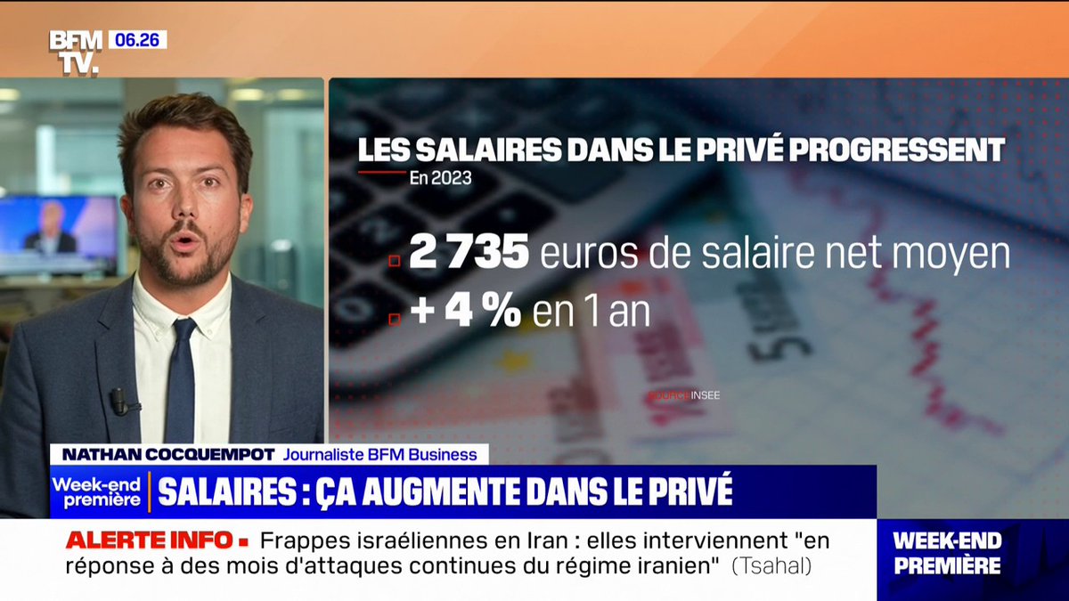 💬 “4% de plus en un an” Les salaires dans le privé sont en hausse en 2023, d’après l’Insee