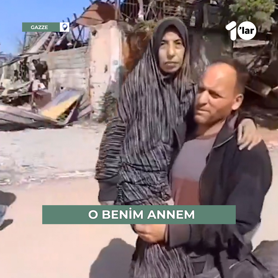 Gazze'nin kuzeyinden ayrılmak zorunda kalan bir genç: “O benim annem, ağır değil.”