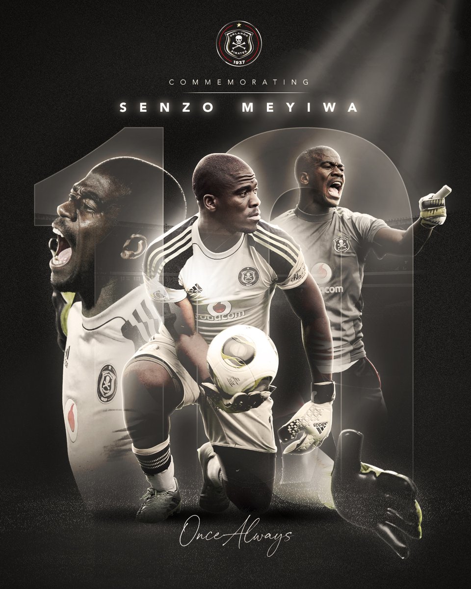 "Ten years on, Gone but never forgotten ☠️ ⚫️⚪️🔴⭐️ #SenzoMeyiwa #JusticeForSenzo #OrlandoPirates #OnceAlways