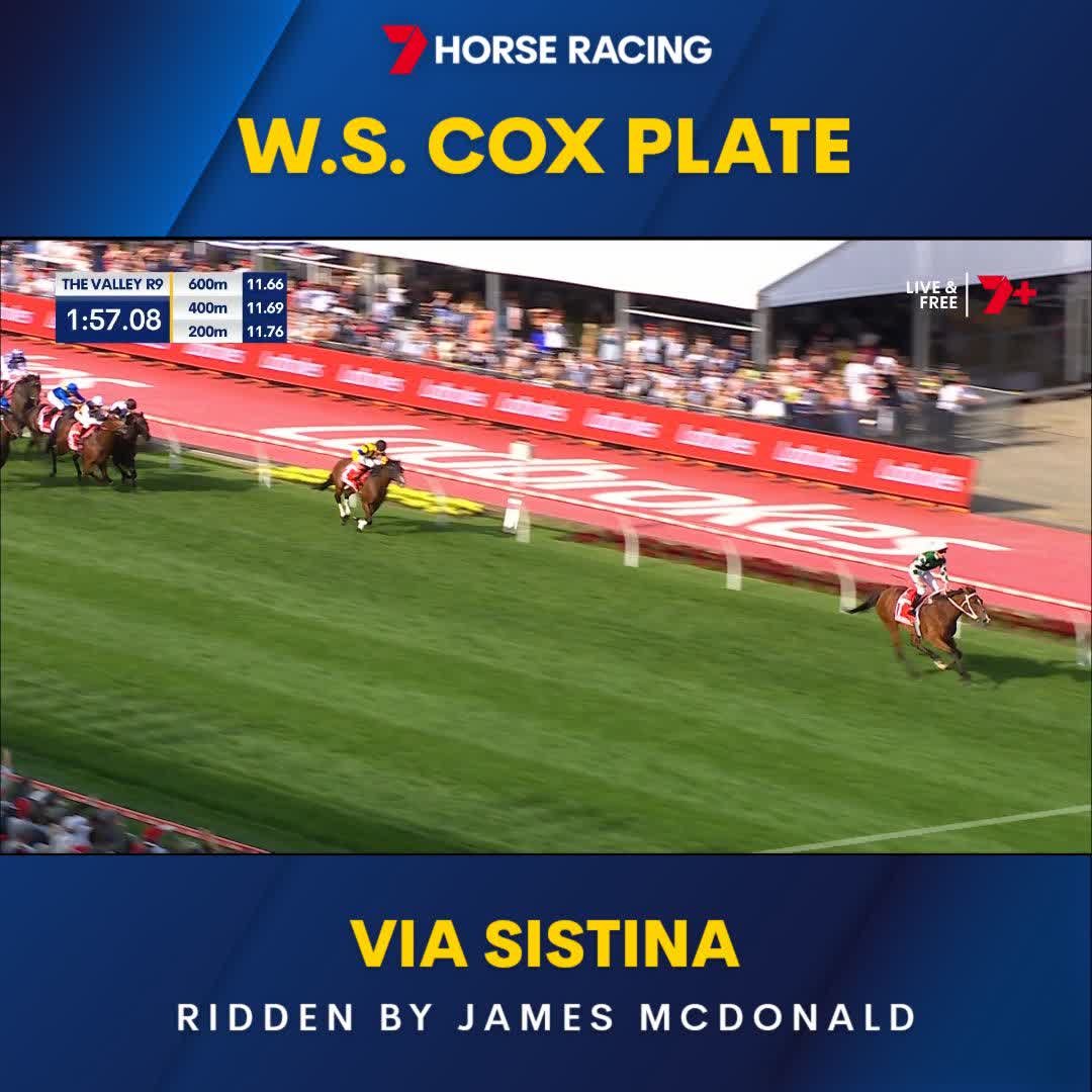 VIA SISTINA IS THE 2024 COX PLATE CHAMPION! 💚 JAMES MCDONALD NOTCHES UP HIS 100TH GROUP 1! 💯 Chris Waller Racing James McDonald Yulong Investments Moonee Valley Racing Club
