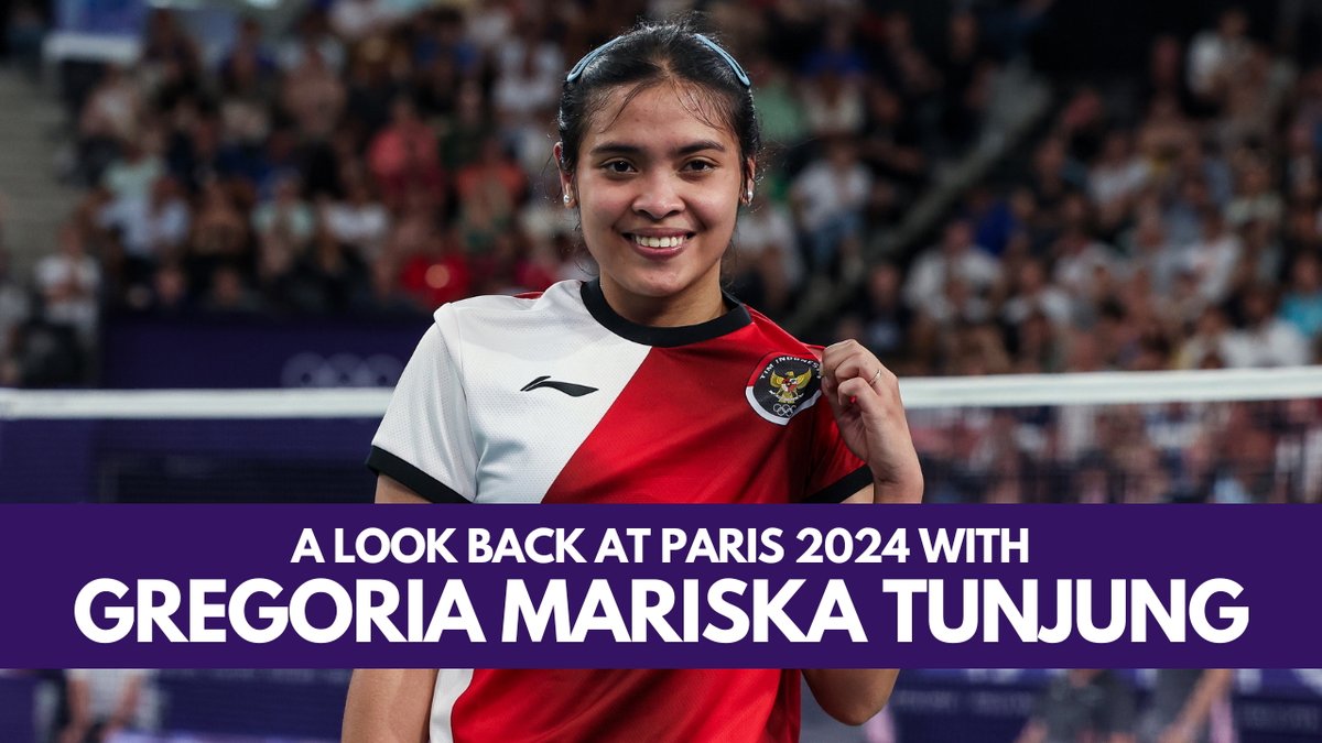 Take a step back to #Paris2024 with 🇮🇩 Gregoria Mariska Tunjung. 💜 #Olympics #badminton