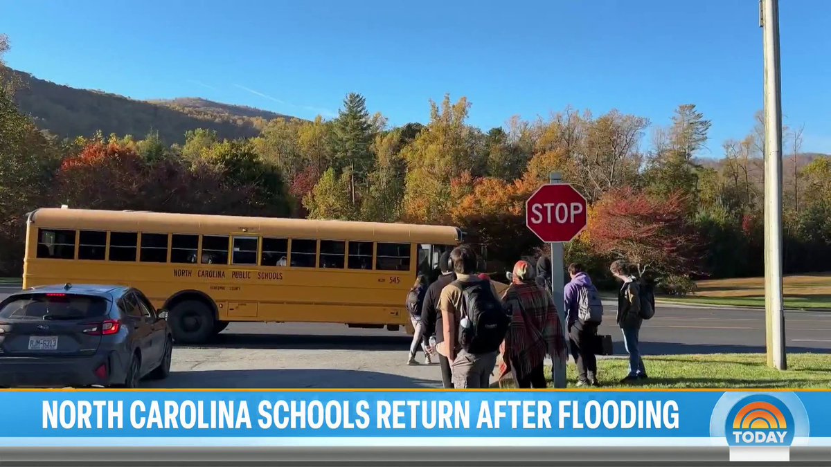 A school district and community in North Carolina hit hard by Hurricane Helene had its students go back to school for the first time since the disaster. Kathy Park is on the ground in North Carolina with more.