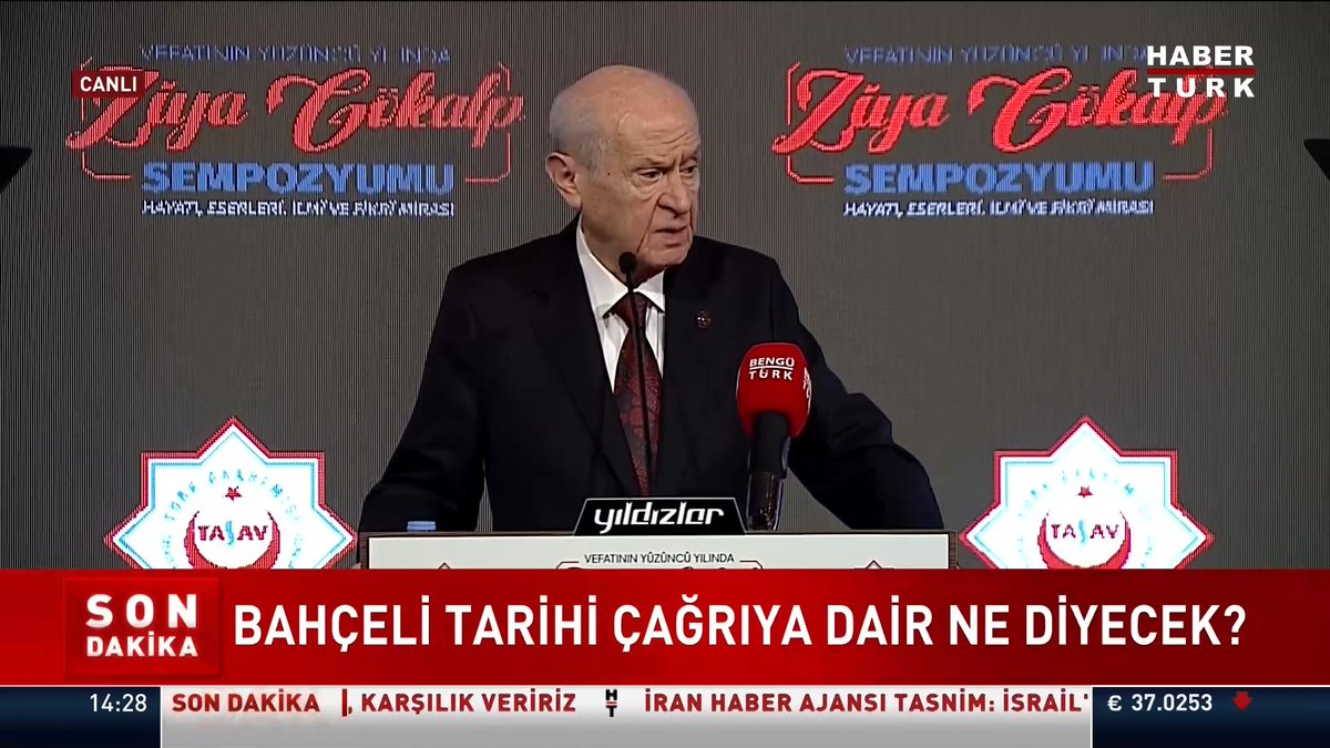 Turkish nationalist leader Devlet Bahceli: “If there is a Turk who does not love the Kurds, he is not a Turk.”