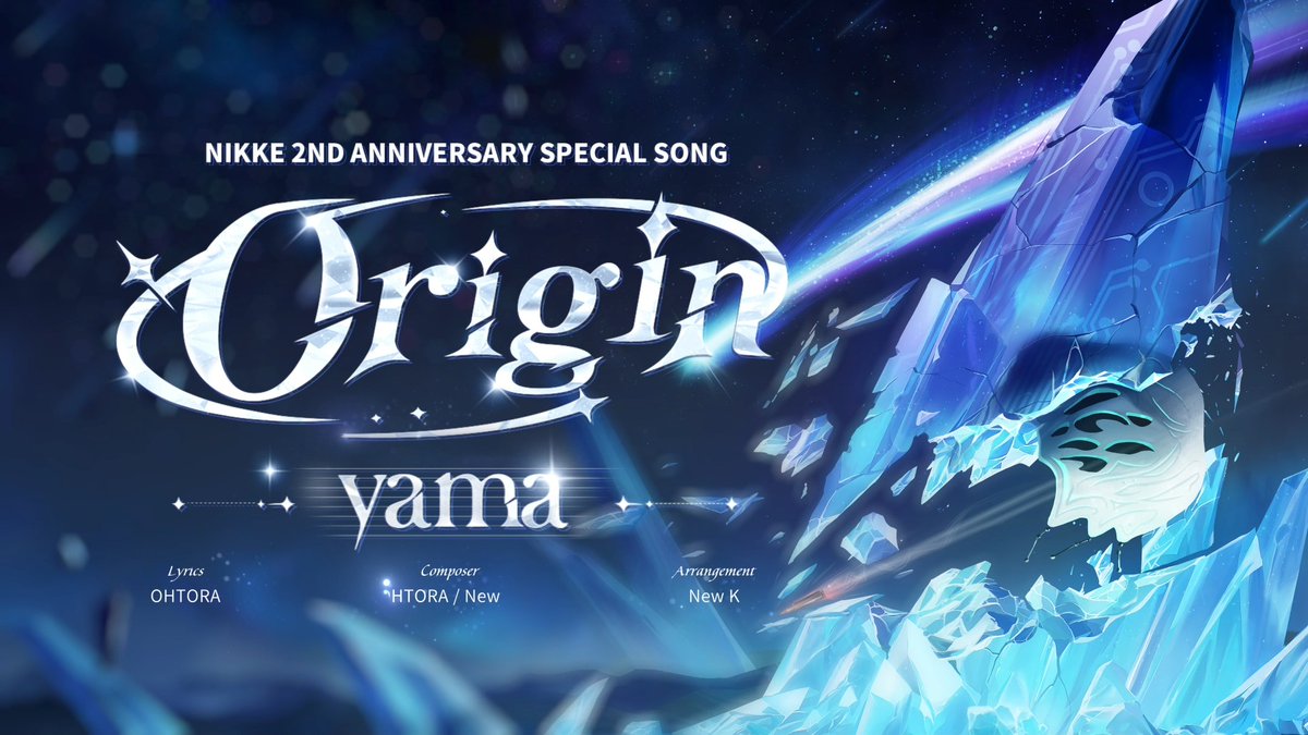 【NIKKE 2nd Anniversary Theme Song 「Origin」 Preview】 #NIKKE2ndAnniversary #NIKKE2ndAnniversaryThemeSong #NIKKExyama #Origin A preview of the 2nd Anniversary Theme Song 「Origin」, in collaboration with yama, is now available! Commanders! Did you guess the artist correctly? A special video featuring the full song will be released on Oct 31st! Please look forward to it! #NIKKE