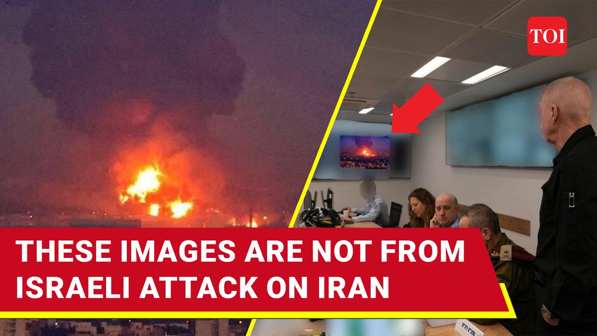 #Israeli military shares fake photo of #Iran attack during government briefing | Misinformation debunked