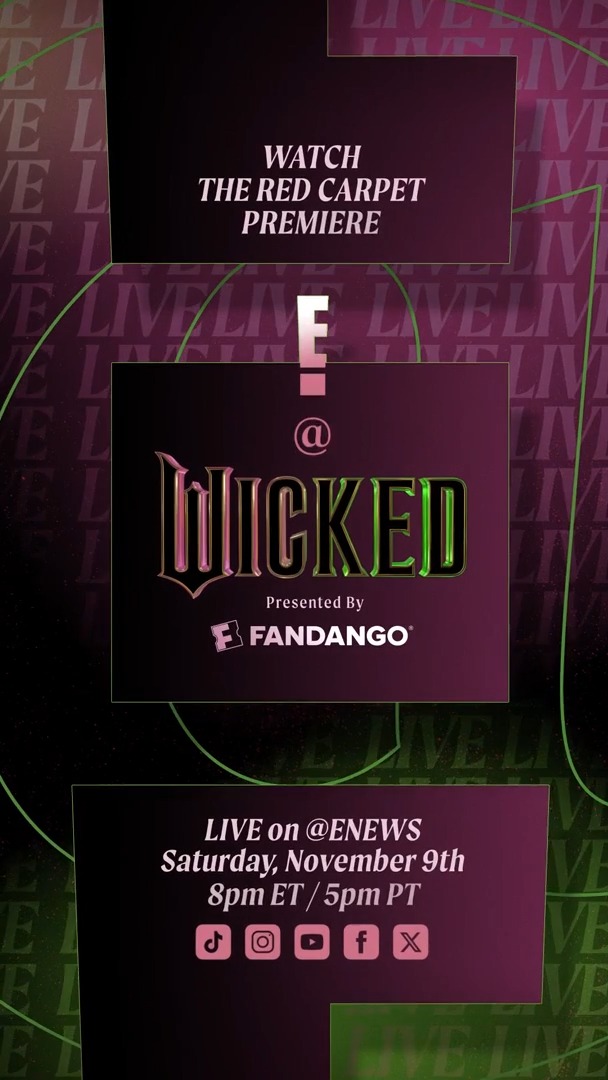 We’re so happy we could…melt! Join us for the E! #WickedMovie premiere livestream, presented by Fandango, on November 9 at 8PM ET/5PM PT.