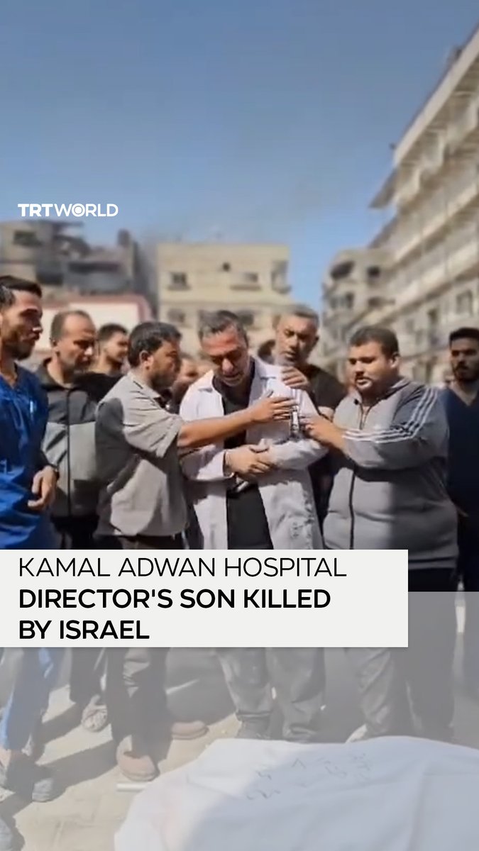 The 8-year-old son of Dr Hussam Abu Safia, the Director of the Kamal Adwan Hospital in Beit Lahia, Gaza, has been killed in Israeli attacks. The doctor himself led a funeral prayer for his murdered son