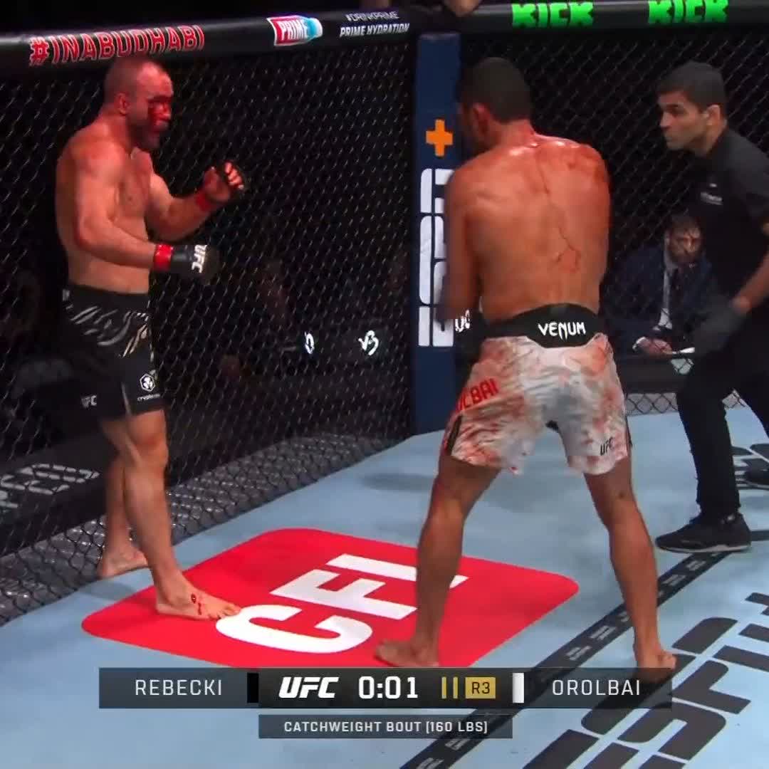 COMBAT DE LA SOIRÉE 🤯🩸 #UFC308