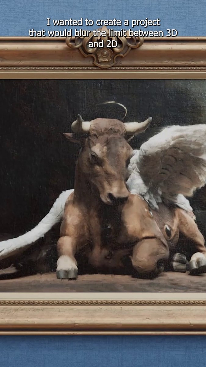 An oil painting that lives in two worlds—@troglodette blends 3D realism with stylized creativity. Take a closer look. #MadeWithSubstance