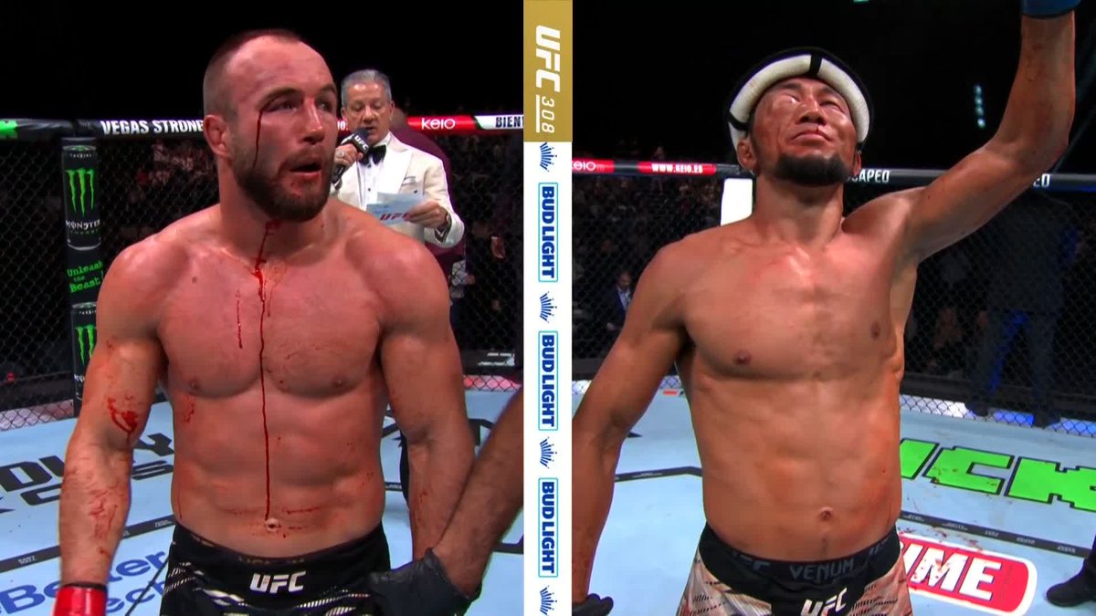 Mateusz Rebecki ayrık kararla (29-28, 29-28, 28-29) kararla kazanıyor. Karara katılıyor musunuz? #UFC308
