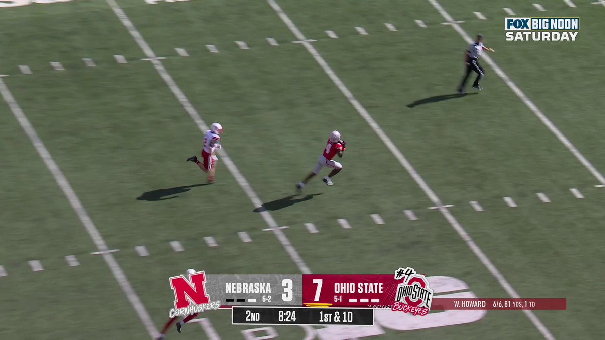 Jeremiah 🔥 Smith 🔥 Nobody could catch the freshman on this Ohio State Football TD 💪 (Brought to you by AT&T Business #ATTBusiness #NextLevelNetwork)